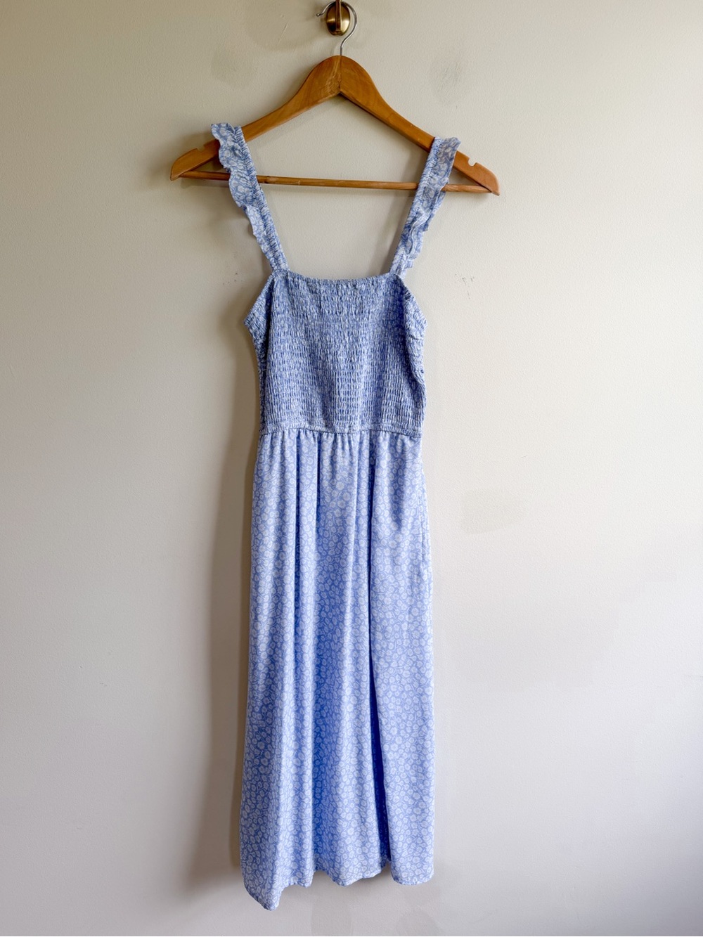 Abercrombie Blue Floral Midi Dress